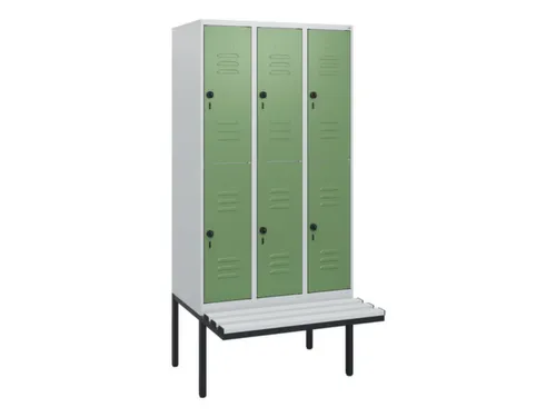 Dubbeldekse dekenkist,HxBxD 1950x900x815mm,3x2vak.,vak B 300mm