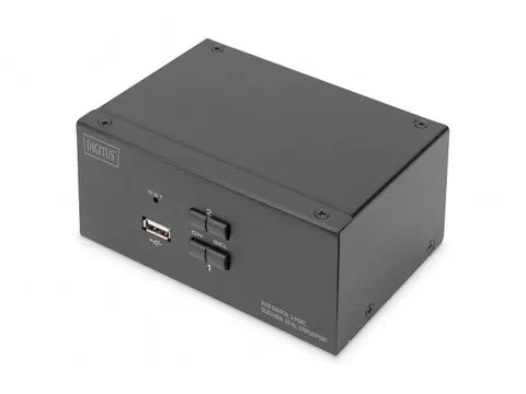 KVM-switch 2 poorten dubbel scherm 4K@60fp DisplayPort