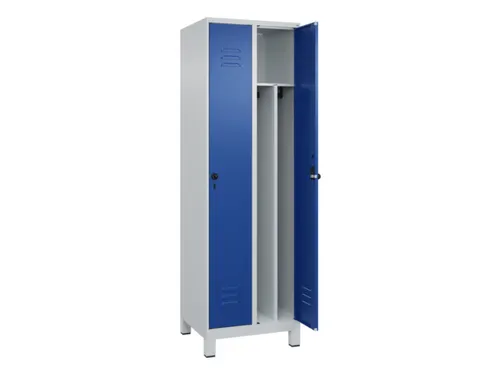 locker voor scheiding van kleding,HxBxD 1950x600x500mm,2vak