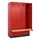 locker met bank,HxBxD 1950x1200x815mm,4vak,vak B 300mm,draaigrendel