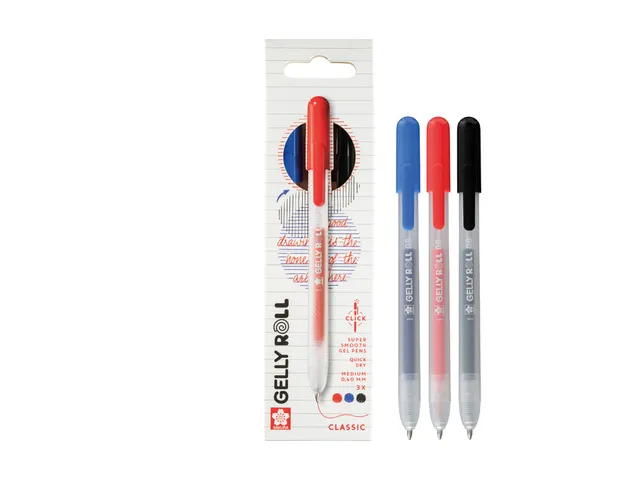 Gelschrijver Sakura Gelly Roll Classic 3 kleuren assorti