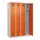 locker voor scheiding van kleding,HxBxD 1850x1200x500mm,4vak