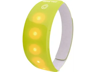 Lichtband Geel 5 Rode Leds Velcro Batterij - 1