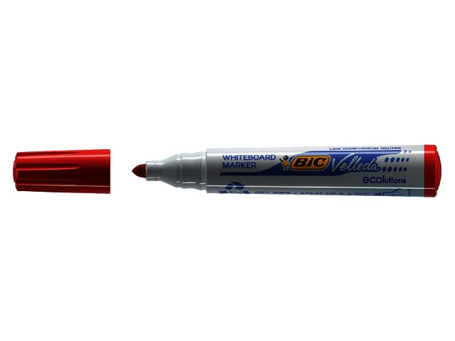 Viltstift Bic Velleda 1701 whiteboard rond large rood