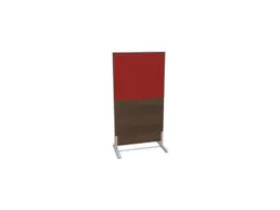 scheidingswand,HxB 1545x800mm,NV bruin hickory,BN4011-rood