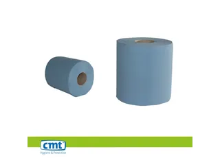 CMT Poetsrol Midi Eco Recycled 1-laags Blauw 6 Rol - 1