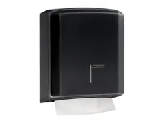 Handdoekdispenser Zwart C-vouw Z-vouw