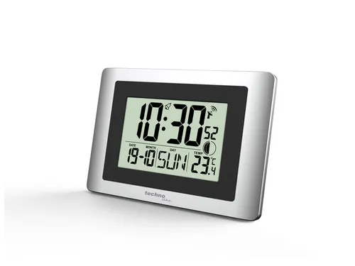 Digitale wandklok Technoline WS 8028 220x150x56mm zilver