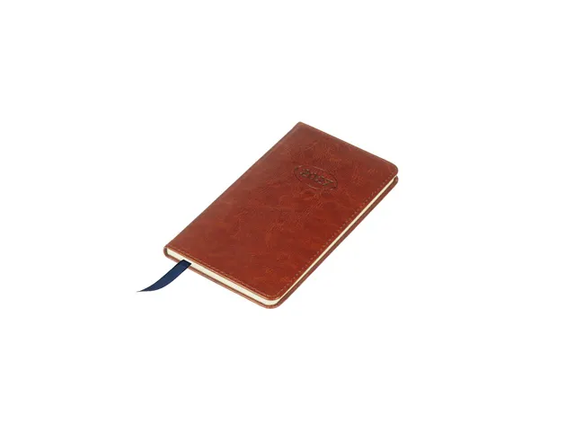 Agenda de poche Multo Hannibal 2027 7 jours/2 pages similicuir cognac