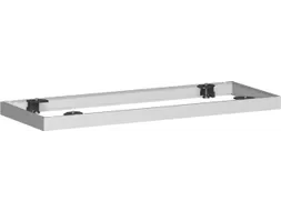 sokkel,v. roldeurkast,HxB 50x1000mm,metaal,zilverkleurig