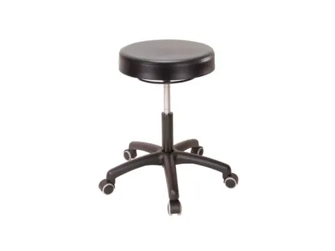 Werkplaatskruk Zit H 425-555Mm Pu-Schuimzitting Zwart Wielen Gasveer