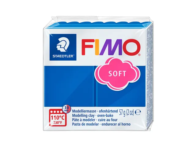 Boetseerklei Fimo soft 57 gram pacificblauw