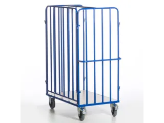 pakketwagen,draagverm. 600kg,laadvl. LxB 1200x770mm,houtetage,RAL5010 - 9