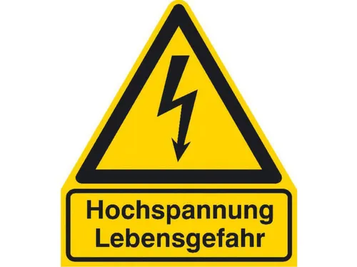 waarschuwings-combibord,v. binnen/buiten,Hoogspanning levensgevaar
