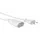 Verlengkabel - 1.8m - WIT - 2G0.75 - CEE 7/16 inchEUROSTEKKER"+ C7
