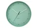 Horloge murale NeXtime Berlin L de 40 cm en aluminium vert menthe