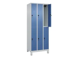 dubbeldekse locker,HxBxD 1950x750x500mm,3x2vak.,vak B 250mm - 2