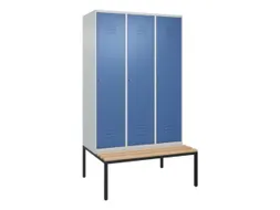 locker voor scheiding van kleding,HxBxD 2120x1200x815mm,3vak