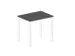In hoogte verstelbaar bureau,HxBxD 720-840x800x600mm,MS-donkergrijs