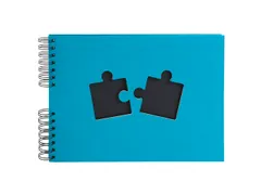 Alb spiral 50p.noire 32x22cm PUZZLE ass.