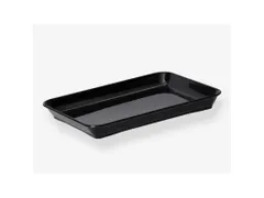 Zwarte schaal Riflex 380x290x20mm Onbreekbaar Polycarbonaat