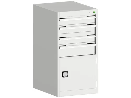 ladekast HxBxD 1000x525x525mm 4laden romp RAL7035 front RAL7035