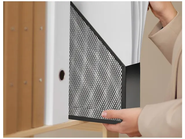 Tijdschrifthouder Mesh Metaal Zwart 79x250x289mm