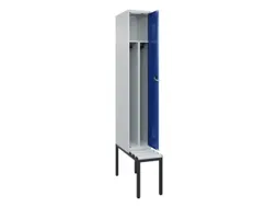 locker met bank,voor scheiding van kleding,HxBxD 2120x300x815mm,1vak
