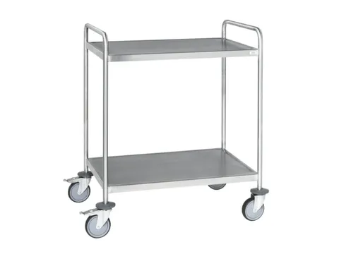 RVS etagewagen,draagverm. 200kg,2etage(s),laadvl. LxB 1050x550mm