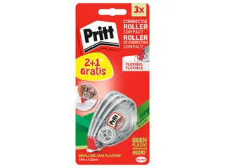 Correctieroller Pritt Compact Flex 4.2mmx10m Blister 2+1 gratis - 1