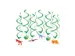 Hangdecoratie 70cm Party Swirl Dino 12 stuks