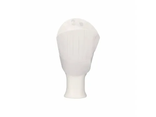 Koksmuts Grande Lux non woven viscose Wit 25cm geperf. kroon 50 stuks