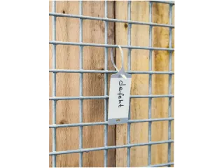 Goederenlabel PP geel blanco gelijnd - 6
