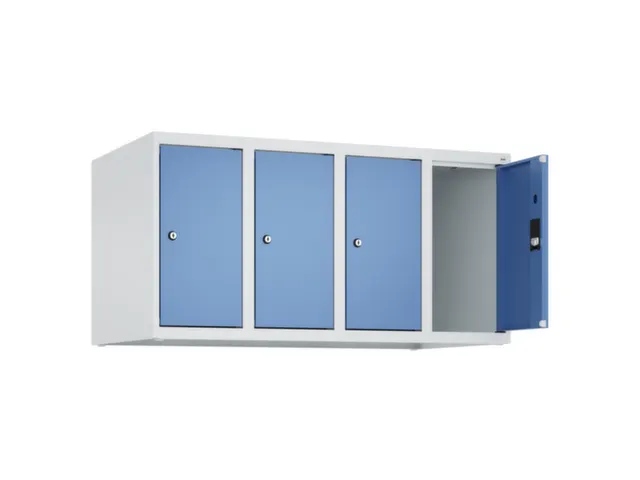 opzetkast,v. locker,4vak.,vak B 250mm,HxBxD 500x1000x500mm,vleugeldeur