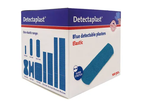 Detectaplast 8241 Textielpleister Elastisch Blauw 25x72mm 100 Stuks