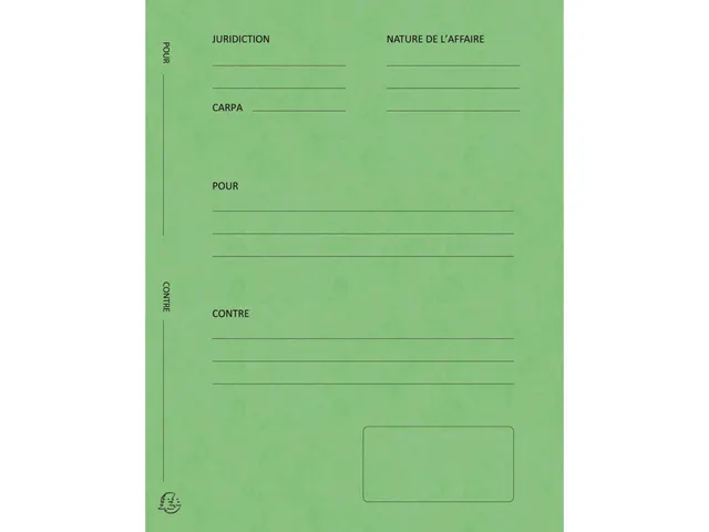 Pleidooimappen "Voor/tegen" versterkt karton 25x32cm 25 Stuks Assorti