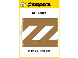 Sjablonenset,Zebra-Markering,V. Vloermarkeerapparaat,Speciaal Karton - 2