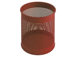 Geperforeerde papierbak 15 Liter Rood - 1