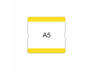 beschrijfbare hoes,markering HxB 216x231mm,PVC,geel - 2