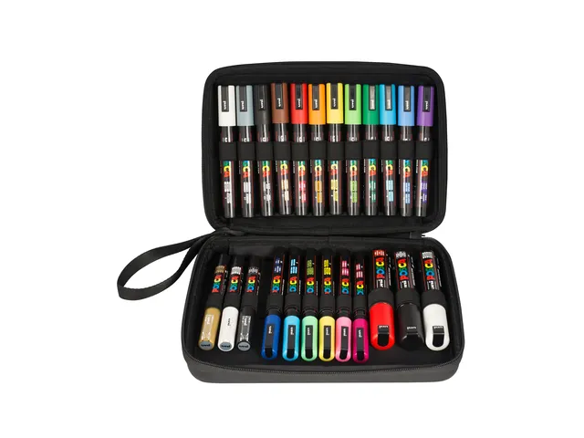 Paintmarker Uni POSCA assorti koffer à 24 stuks