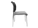 Chaise visiteur Assise tissu gris clair Dos maille noir
