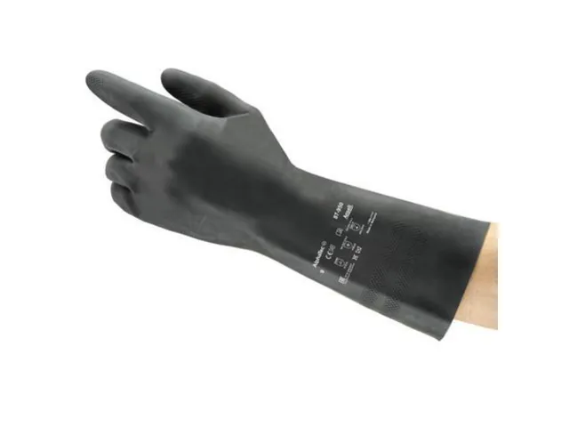 Ansell AlphaTec 87-950 latex handschoenen zwart maat 7.5