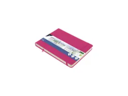 Schetsboek Kangaro A5 landscape hot pink PU HC 80 vel 140gr roomwit me