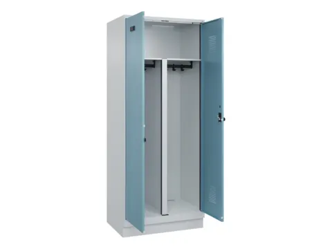 PBM-locker,HxBxD 1950x800x500mm,2vak,vak B 400mm,draaigrendel