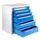 ladekast,HxBxD 750x700x435mm,6lade(n),volledig uittrekbaar