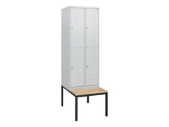 Dubbeldekse dekenkist,HxBxD 1950x600x815mm,2x2vak.,vak B 300mm