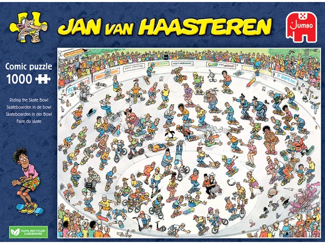 Skateboarden In De Bowl 1000 stukjes puzzel Legpuzzel