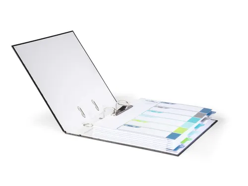 Tabbladen A4+ 6-delig met voorblad genummerd 1-6 PP personaliseerbaar