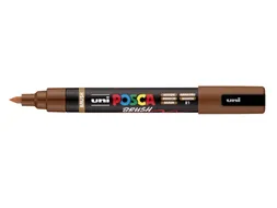 Paintmarker Uni POSCA PC-5BR brushpunt M bruin