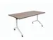 Table pliante Schaffenburg 160x80cm Cerisier Havane 25mm Cadre blanc